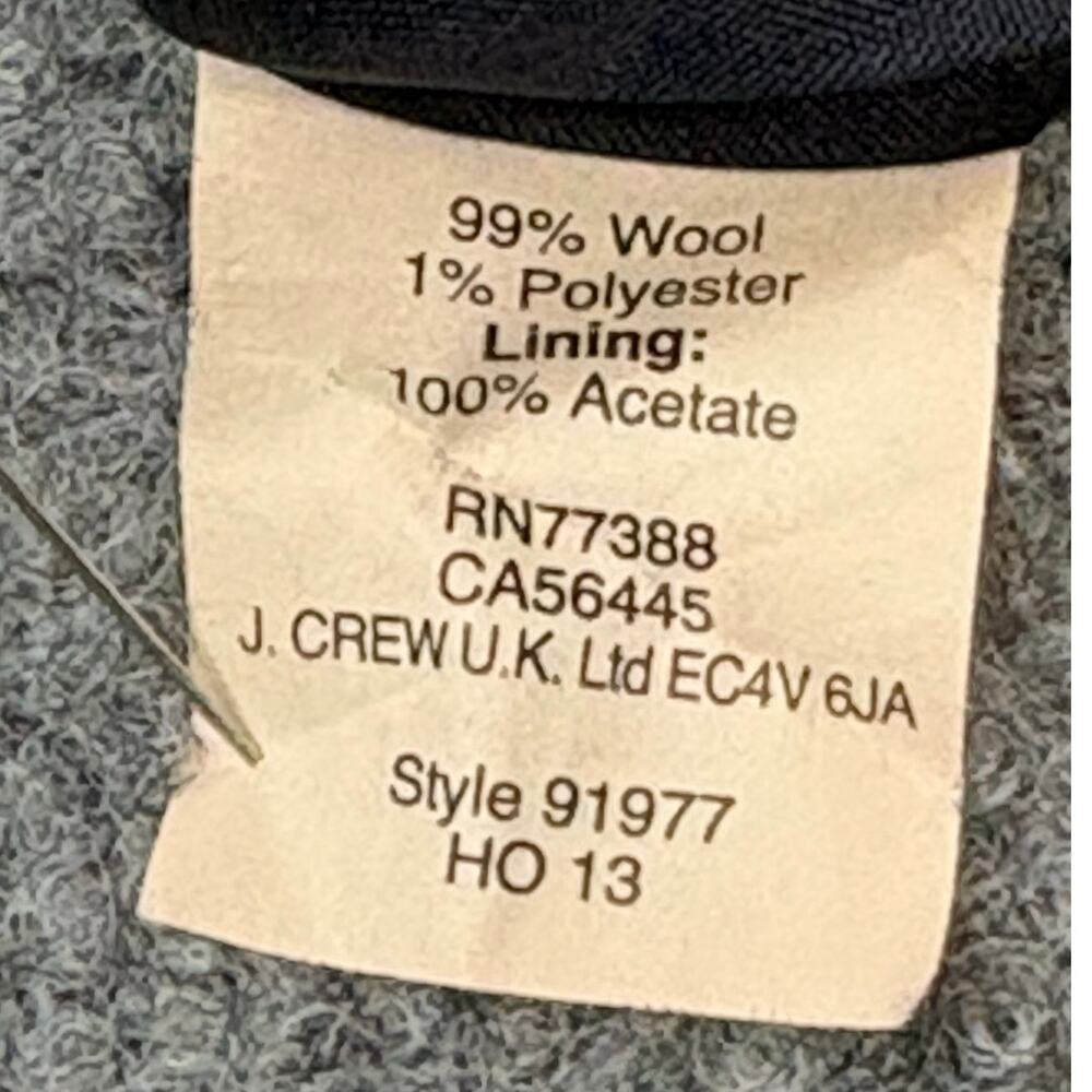 J. Crew Original Fit Navy Pinstripe Skirt Size 2 99% Wool Tailored Separate Sz 2 - Picture 6 of 8